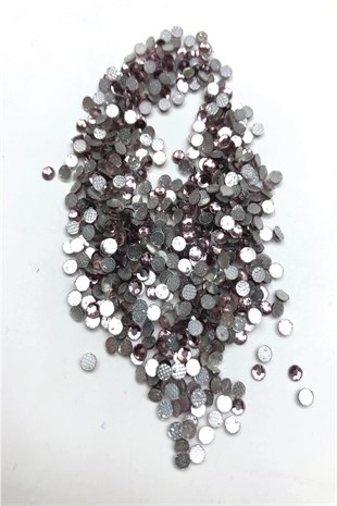 Lilac Iron-on Glass Stone Beads 25 gr