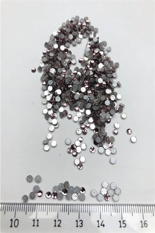 Lilac Iron-on Glass Stone Beads 25 gr