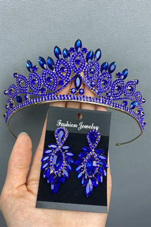 Lilya Bridal Henna Tiara and Earrings