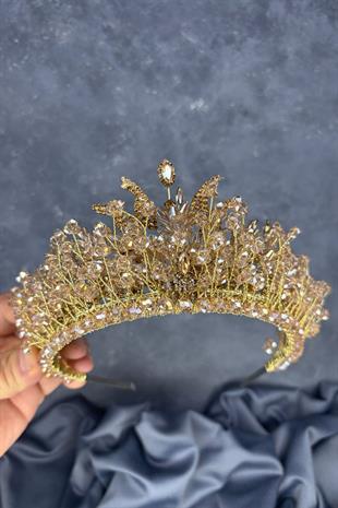 Livan Beaded Bridal Henna Crown Hair Accessory