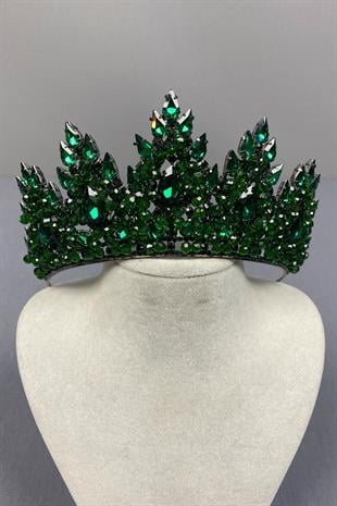 Lotus Bead Embroidered Bridal Henna Crown