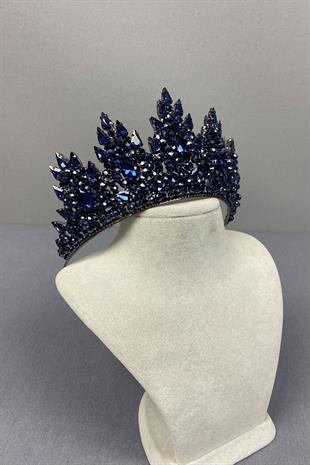 Lotus Bead Embroidered Bridal Henna Crown