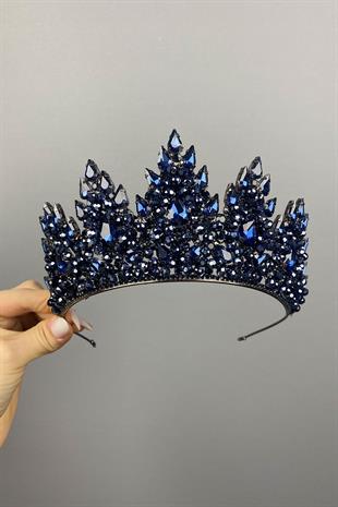 Lotus Bead Embroidered Bridal Henna Crown