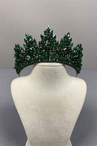 Lotus Bead Embroidered Bridal Henna Crown