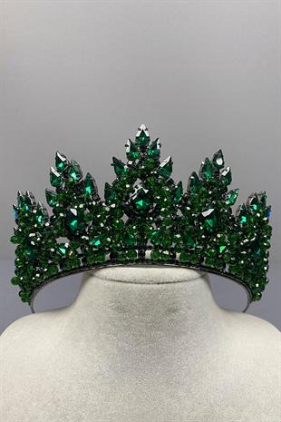 Lotus Bead Embroidered Bridal Henna Crown