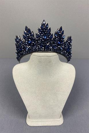 Lotus Bead Embroidered Bridal Henna Crown