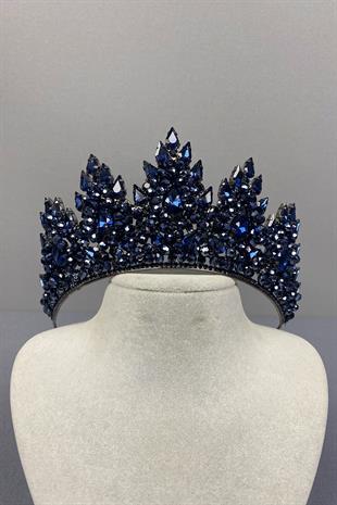 Lotus Bead Embroidered Bridal Henna Crown