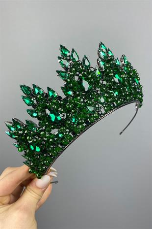 Lotus Bead Embroidered Bridal Henna Crown