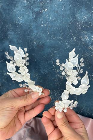 Mariso Sedef Reçine 2 Li Saç Ve Türban Aksesuarı