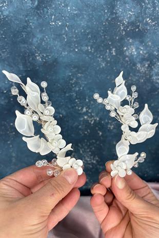 Mariso Sedef Reçine 2 Li Saç Ve Türban Aksesuarı