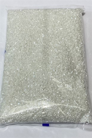 Mat Beyaz Kesme Boncuk 500 gr