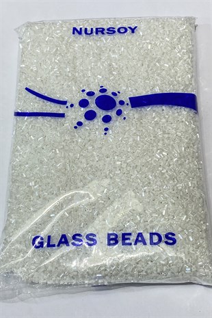 Mat Beyaz Kesme Boncuk 500 gr