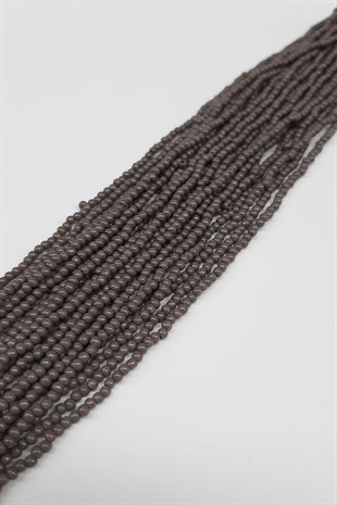 الخرز الرملي الصفيف الرمادي غير اللامع