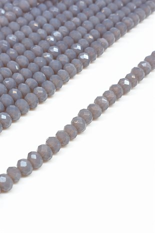 Matte Gray Crystal Beads 4 Mm