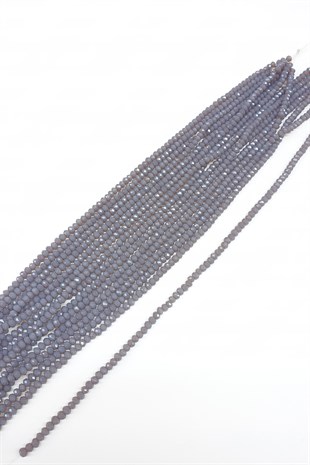 Matte Gray Crystal Beads 4 Mm