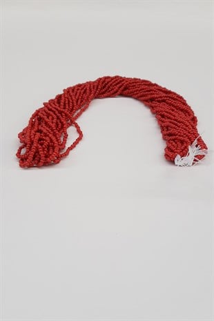 خرز رمل خيط أحمر غير لامع