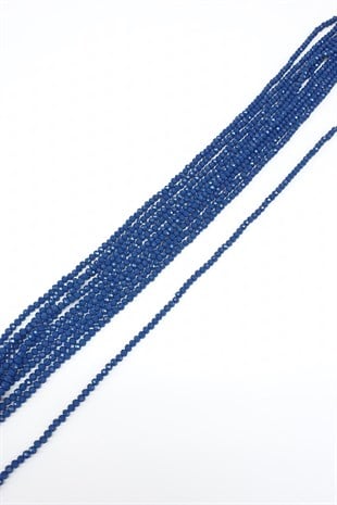 Mat Koyu Lacivert Kristal Boncuk 4 Mm