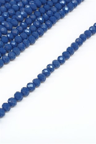 Mat Koyu Lacivert Kristal Boncuk 4 Mm