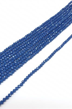Mat Koyu Lacivert Kristal Boncuk 4 Mm
