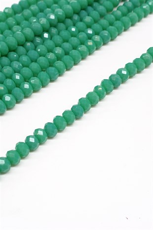 Matte Dark Green Crystal Beads 4 Mm