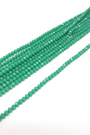 Matte Dark Green Crystal Beads 4 Mm