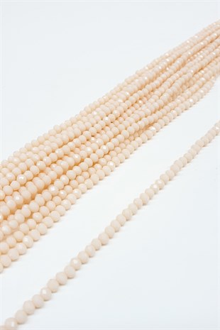 Mat Krem Kristal Boncuk 4 Mm