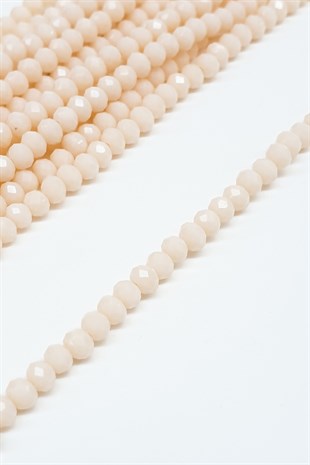 Mat Krem Kristal Boncuk 4 Mm