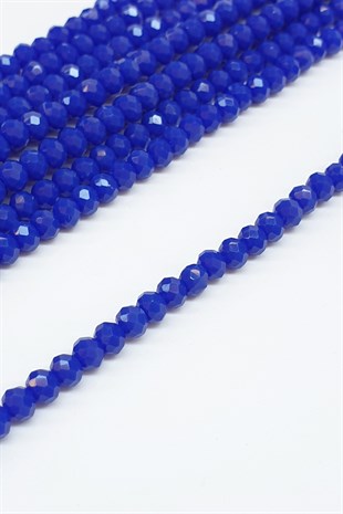 Matte Navy Blue Crystal Beads 4 Mm