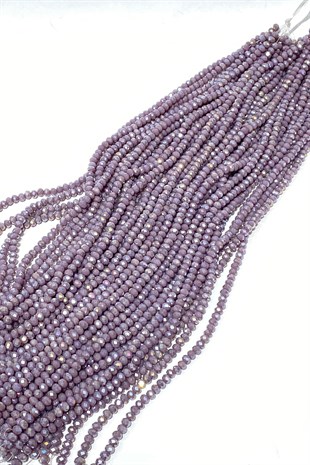 Matte Lilac Crystal Beads 6 mm