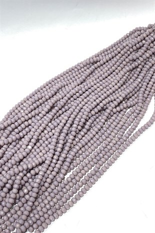 Mat Lila Kristal Boncuk 8 mm