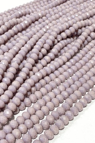 Mat Lila Kristal Boncuk 8 mm