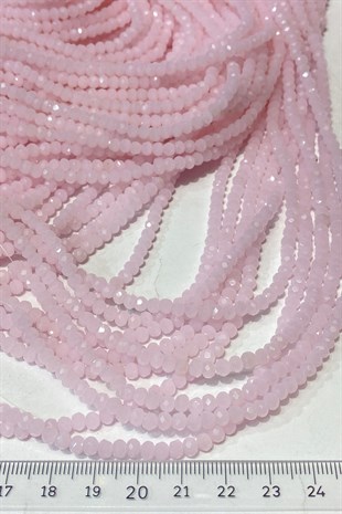 Matte Pink Crystal Beads 4 mm