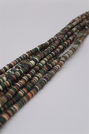 Matte Colored Fimo Dough Beads 6Mm