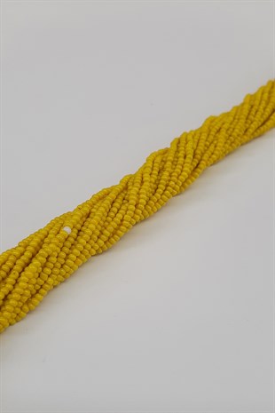 الخرز الرمل الأصفر غير اللامع