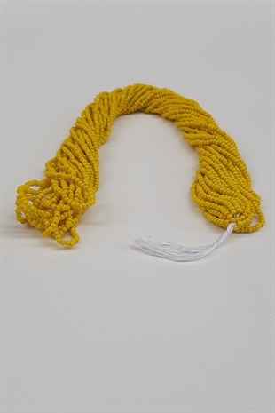 الخرز الرمل الأصفر غير اللامع