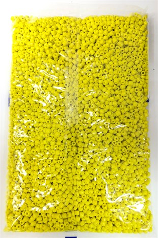 Matte Yellow Sand Beads 4 mm 500 gr