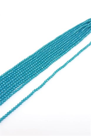 Mat Turkuaz Kristal Boncuk 6 Mm