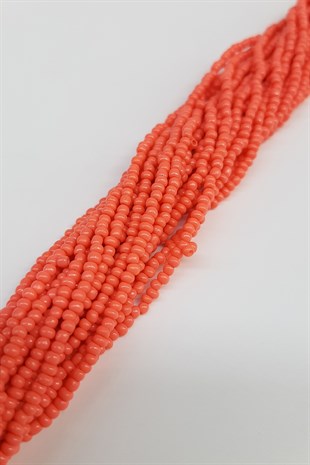 الخرز الرملي الصفيف البرتقالي غير اللامع