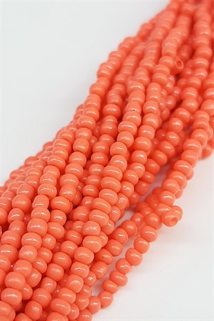 الخرز الرملي الصفيف البرتقالي غير اللامع
