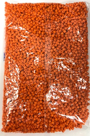 Matte Orange Sand Beads 4 mm 500 gr