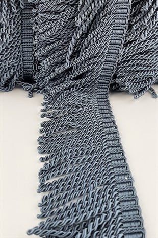 Mavi Burgulu Bulyon Saçak Püskül 7 cm