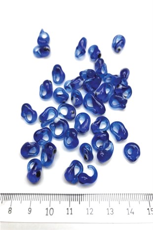 Blue Glass Evil Eye Beads