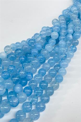 Mavi Ceyt Doğal Taş Dizi 8 mm