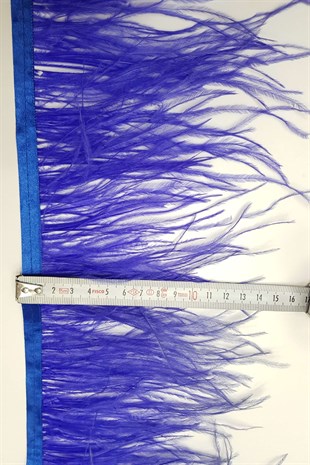 Mavi Deve Kuşu Tüyü 1 mt