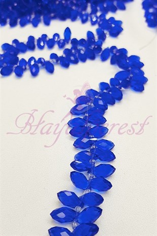 Mavi Dizi Damla Kristal