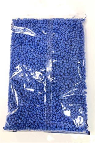 Blue Sand Beads 4 mm 500 gr