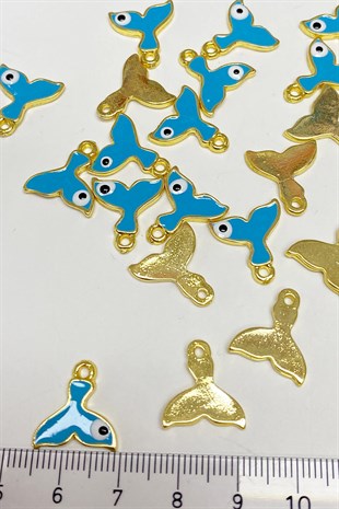 Blue Bird Model Evil Eye Bead Pendant 1 pcs