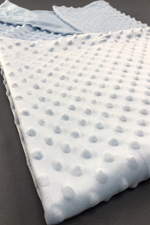 Blue Chickpea Baby Blanket Polka Dot