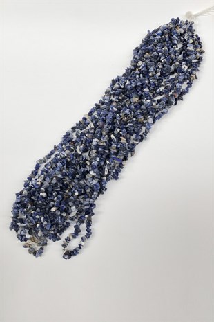 Blue Color Pebble Beads