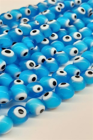 Blue Glass Evil Eye Beads